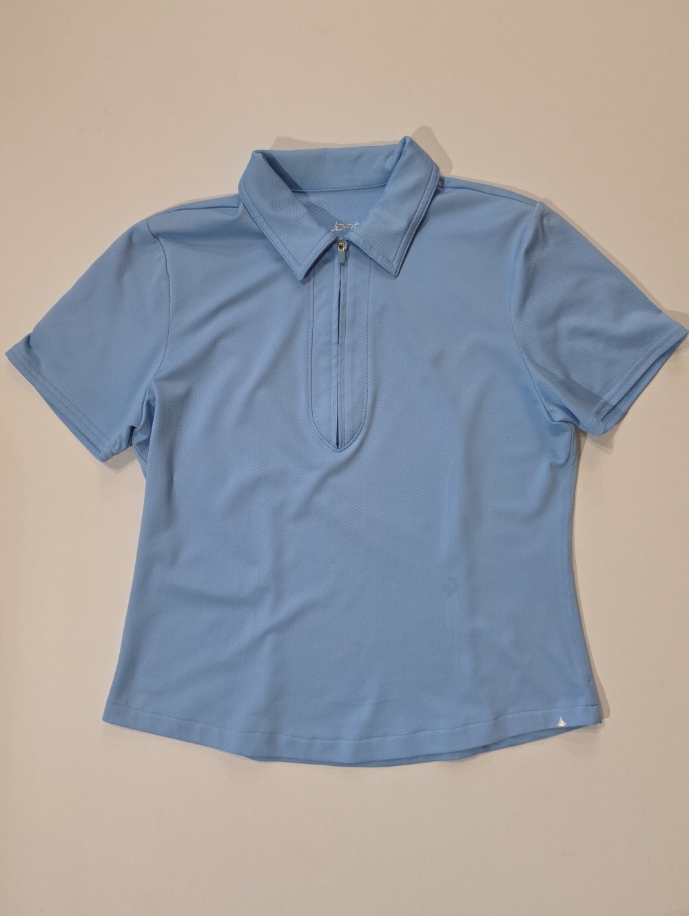 Jofit Half Zip Athletic Polo Top Womens Small Sky Blue‎ Pickleball Activewear